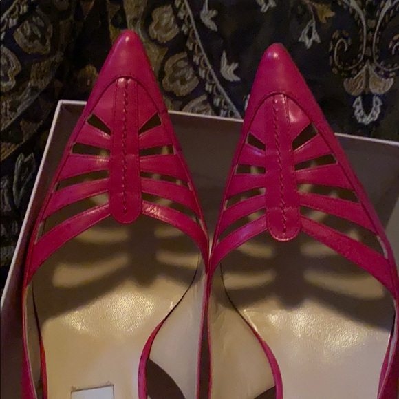 Jimmy Choo slingback pointed pumps magenta pink - Picture 2 of 10